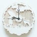 wall clock white. dreamy,whimsical,saving for a rainy day. by snowfawn on etsy