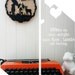 wall clock white. dreamy,whimsical,saving for a rainy day. by snowfawn on etsy
