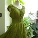 Princess Cotton Dress - Apple Green