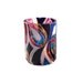 Hand Painted Glass Candle Holder Colorful Modern Abstract Home Decor Kitchen Decor- Decorative Glass Art