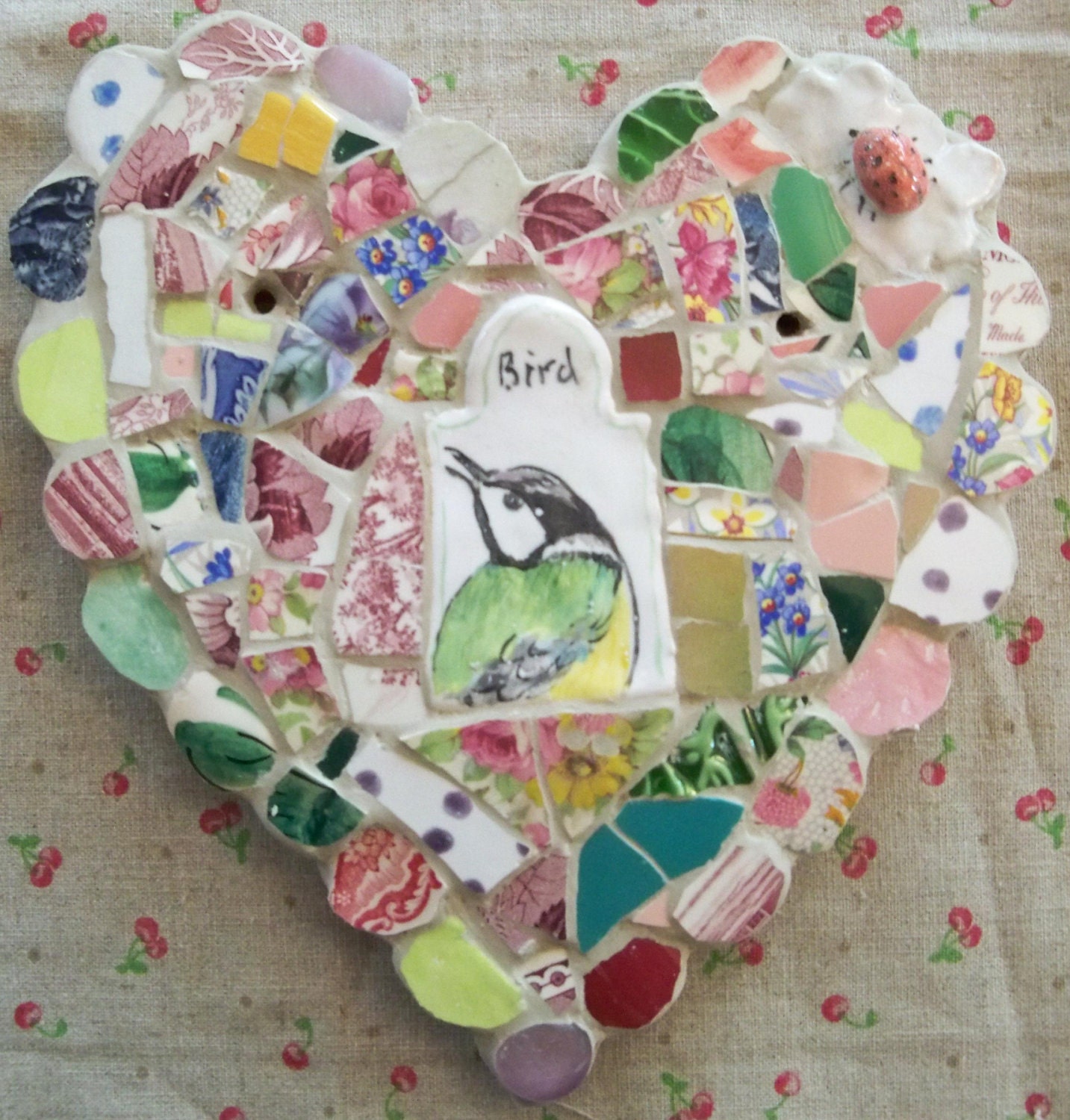 HEART Green Bird