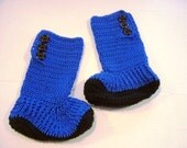Hand Crochet Ugg looking Slipper Boots for Teens and Adults by Kams-store.com