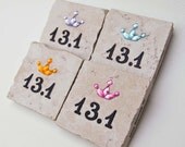 13pt1 Princess Green Crown Half Marathon Magnet
