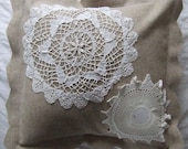 Butterfly Doily Cushion Cover