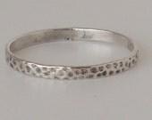 Ultra-Thin Stippled Sterling Silver Ring
