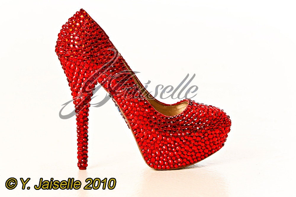 Crystal Ruby High Heels