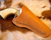 Kids Leather Holster with Toy Gun- Silver Spots