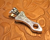 Bright Silver Concho Necklace Adapter