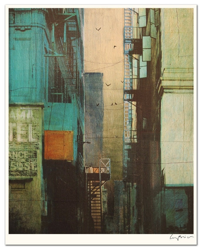 ESCAPE ROUTE - Fine art print - 17 x 22" - Signed by the artist