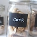 Rectangle Chalkboard Labels size MEDIUM