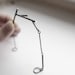 Sticks 02. oxidized sterling silver twig bracelet