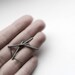 Sticks 07 . oxidized sterling silver twig earrings