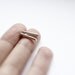 Line . sterling silver bar stud earrings