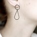 Chandelier . oxidized sterling silver post earrings
