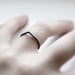 Thorn . oxidized sterling silver ring