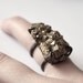 Landform . rough pyrite oxidized sterling silver ring