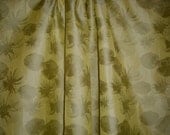 Lemon Yellow Floral Pattern Designer Brocade Fabric--One  Yard