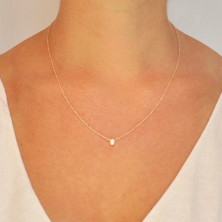 White Keishi Pearl Karlie Necklace