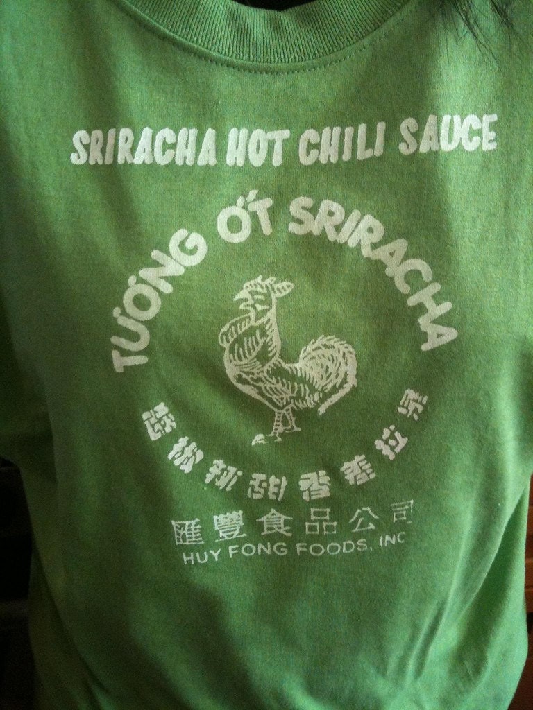 Custom made Asian Hot Sauce Shirts Made- to-Order