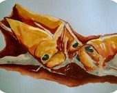 Mashed Locusts - Original Artwork Watercolor Painting