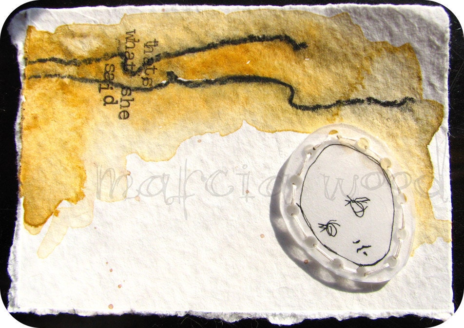 Discerned Perception - Original Mixed Media Art - ACEO Size