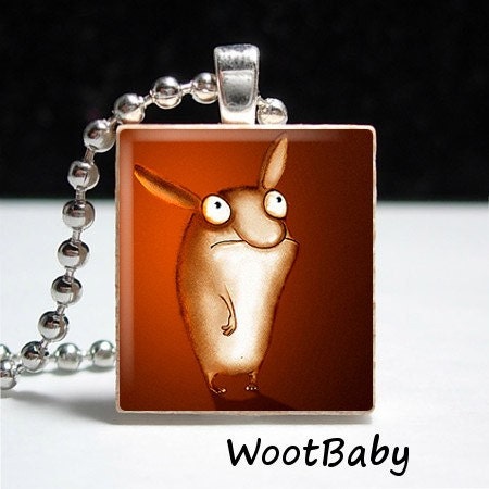Beady Eyes Scrabble Tile Pendant - Buy 2 Get 1 Free