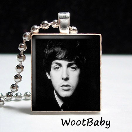 Paul McCartney Scrabble Pendant - Ball Chain Included - Buy 2 Get 1 Free