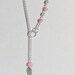 Pearl and Wing Charm Lariat Necklace