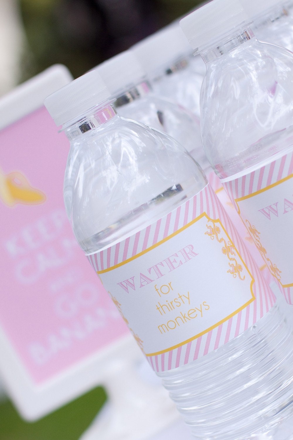 Girl Monkey Birthday Party Package - Printable