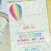 Hot Air Balloon Party Collection- Printable