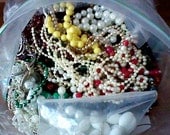 Huge Beads Necklace Vintage Jewelry Destash lot for resell, upcycling, repair, crafting