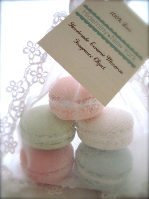 Sweet Interior Ceramic Macaron Sachet-Fragrance Object