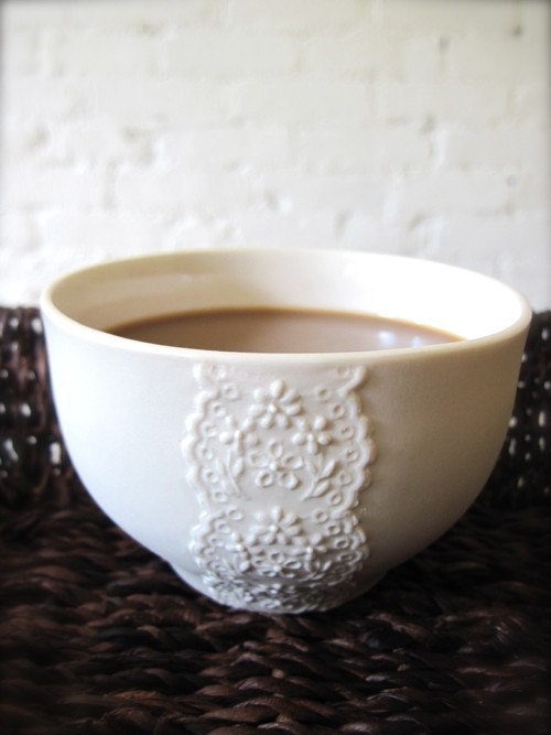 Lovely porcelain lace bowl