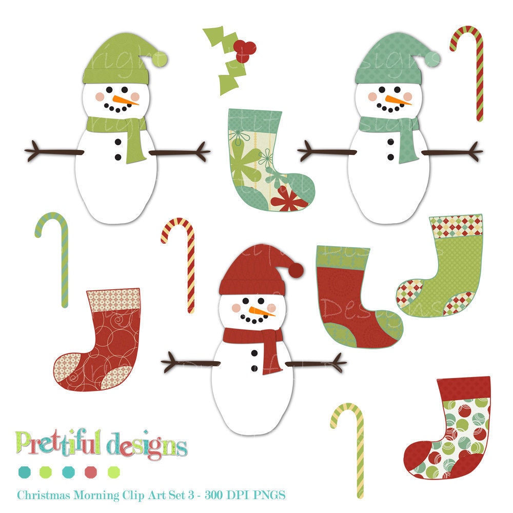 Christmas Clip Art - Personal or Commercial Use - Christmas Morning Set 3 (137) Il_170x135