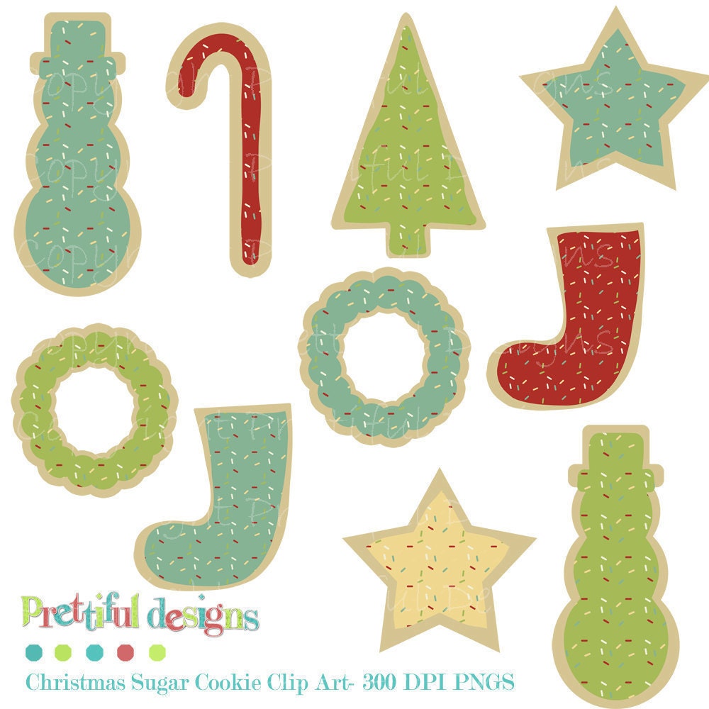 50% OFF SALE Christmas Sugar Cookies Clip Art - Christmas Morning (172) Il_570xn