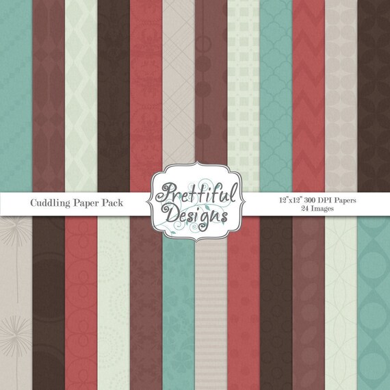 30% Off Sale Digital Paper Pack - Personal and Commercial Use - Cuddling (266) Il_570xn