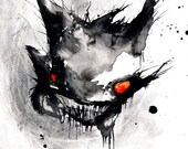 No094 Gengar - Matte Print - 13"x19"