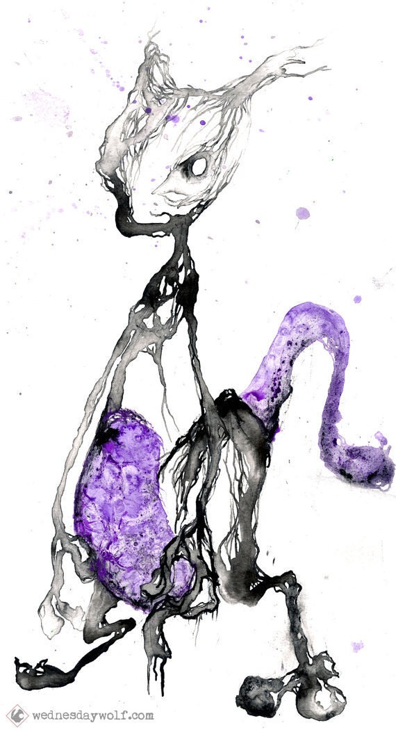 No150 Mewtwo - Matte Print - 13"x19"
