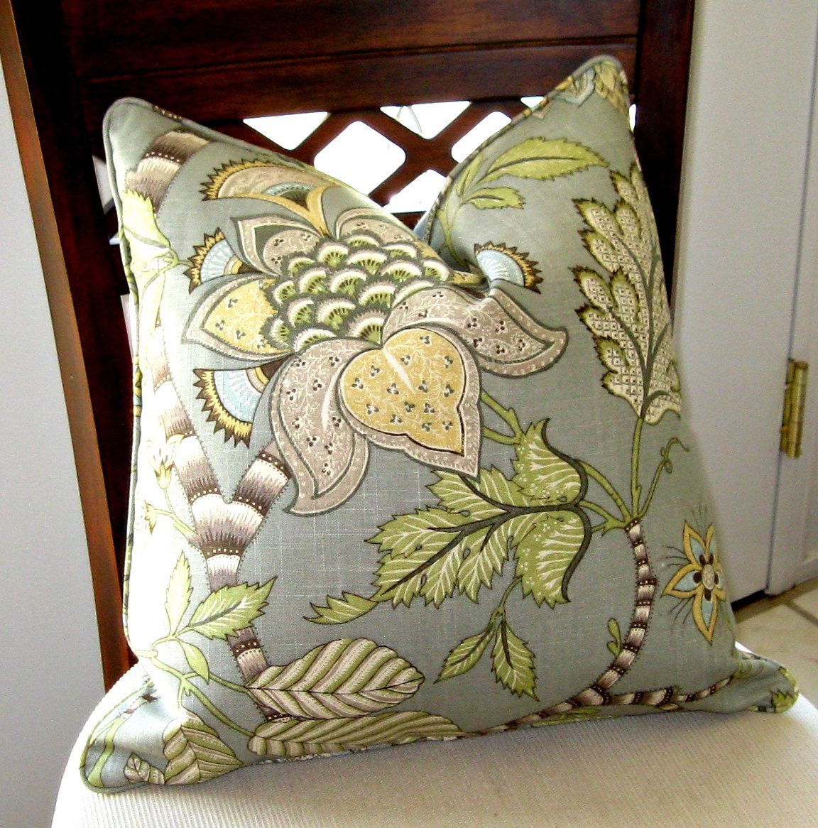 P Kaufmann Clarice Dove Pillow Cover, Decorative Pillow Cover, Accent Pillow, Throw Pillow, toss pillow