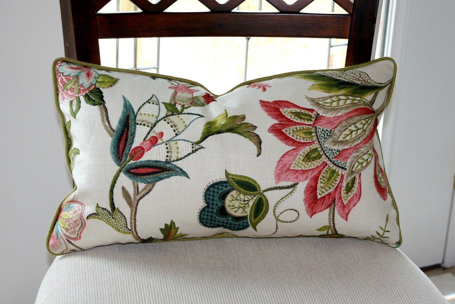 Decorative Pillow Cover P Kaufmann Brissac in Jewel Lumbar