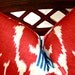 Ikat Pillow Cover Covington Magnificat in Blue and Red