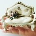 Vintage Ceramic Chair - Italian ornament handmade