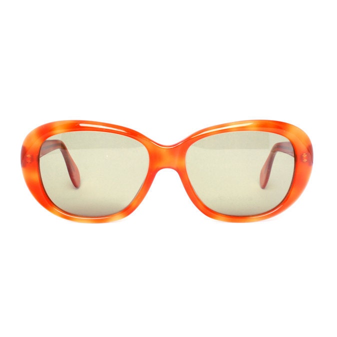 Flower orange Vintage Sunglasses