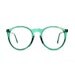 Green transparent Round Vintage Eyeglasses