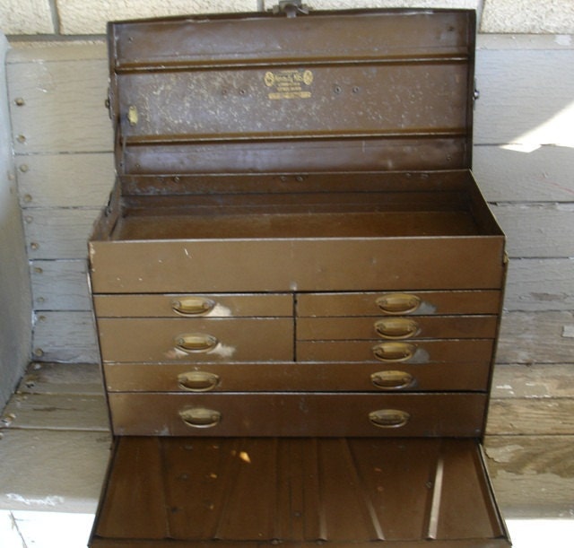 Antique Kennedy Machinist's 7 Drawer Tool Chest by JunkFromMyTrunk