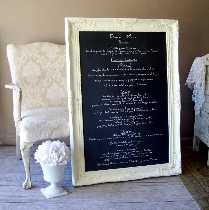 Chalkboard Sign , Written Menu, Wedding Chalkboard, Restaurant Chalkboard