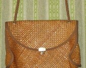 Vintage 50's 1950's Fifties Women VLV Summer Rockabilly Made in Italy Woven Straw Purse 30% OFF SALE