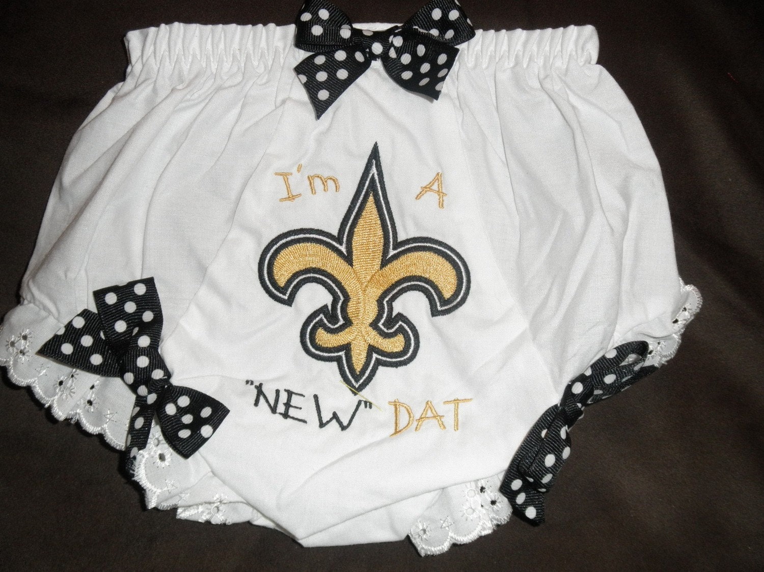 I'm a New Dat New Orleans Saints Diaper Cover