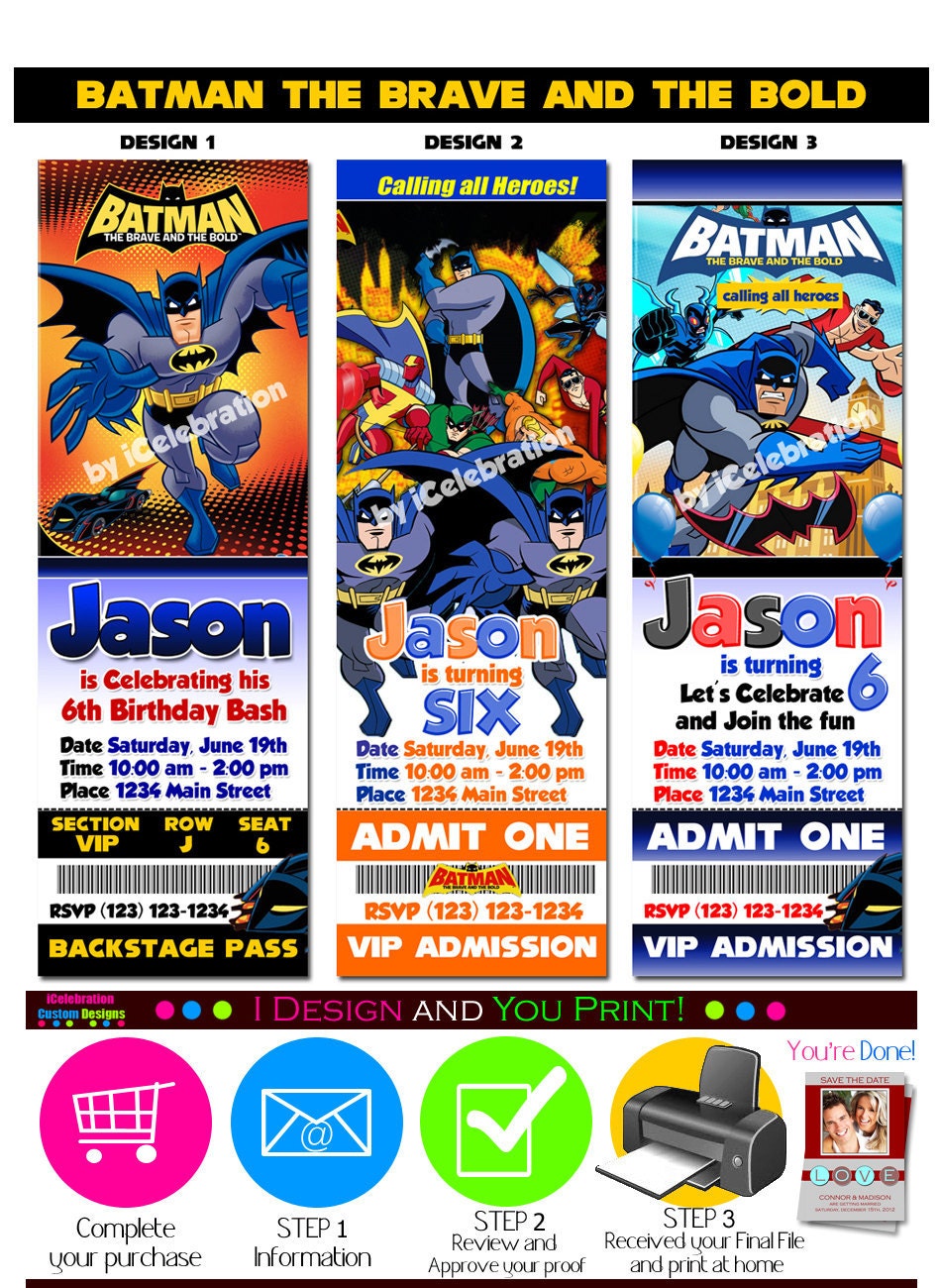 Batman Birthday Invitation Wording