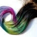 RESERVED Peacock - Human Hair Extensions - Dip Dyed Tips / Tie Dyed Clip Ins // Brown Blue Green Purple Pink / Rainbow Ombre
